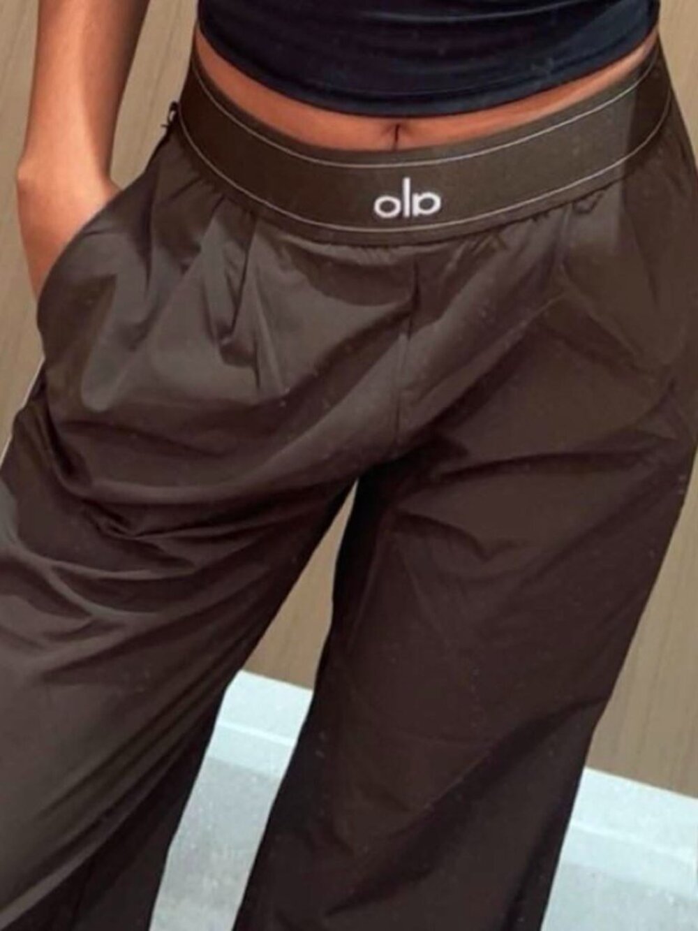 🪄Alo Yoga Suit Up Trouser Coffee Brown Regular 30-inch Inner Seam Length - Picture 11 of 11